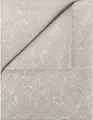 LUSINI Munera Rectangular Tablecloth, 100% Polyester Jacquard, Floral Woven Pattern, Sand Beige, 130x170 cm, OEKO-TEX Standard 100, Easy-Iron