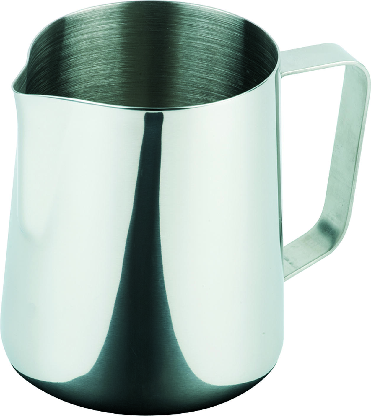 APS Assheuer + Pott Stainless Steel Milk Jug, 2000 ml, 13.5 cm x 17.5 cm, Polished Finish, Dishwasher Safe, Professional Gastronomy and Home Use