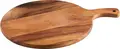 VEGA Prescot Round Serving Board, High Quality Acacia Wood Food Board, 30.5 cm Diameter, Brown, Food-Safe with Hanging Handle