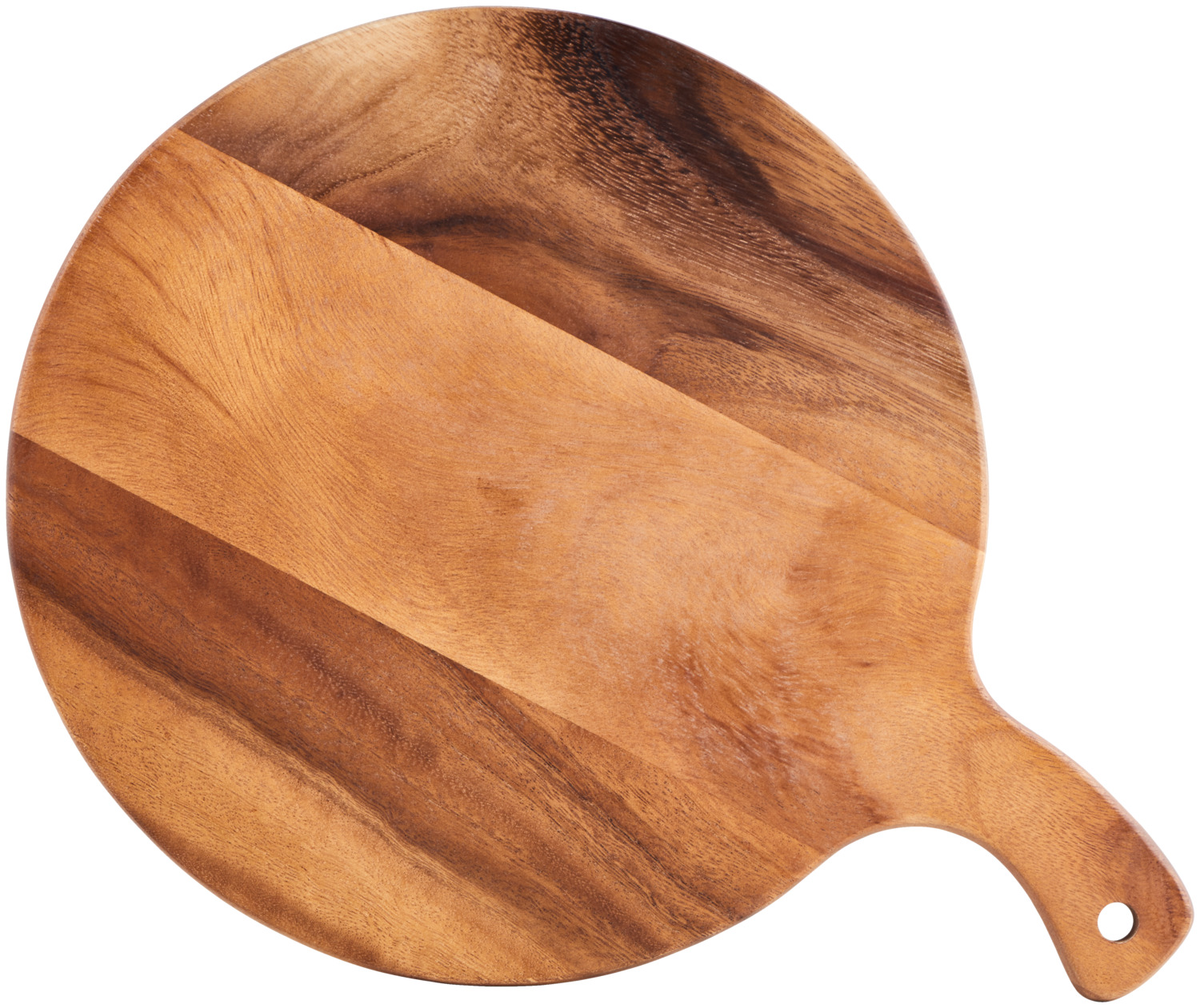 VEGA Prescot Round Serving Board, High Quality Acacia Wood Food Board, 30.5 cm Diameter, Brown, Food-Safe with Hanging Handle