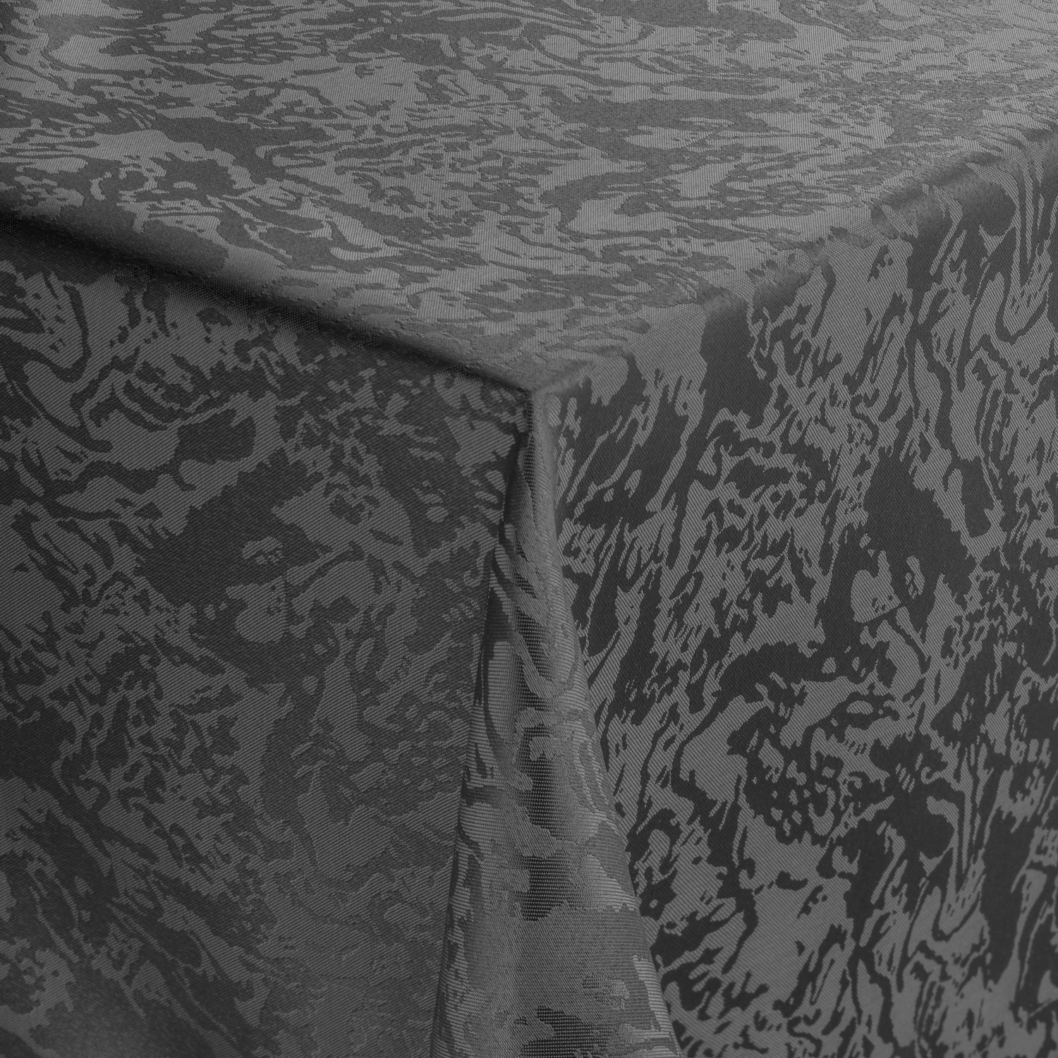 PULSIVA Marmor Square Tablecloth, 130x130 cm, 100% Polyester, Marble Pattern with Silk Shimmer, OEKO-TEX Standard 100, Durable and Colorfast