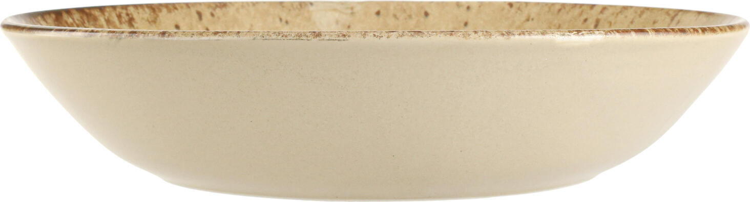 Porland Porland Porselen San. Ve Tic. A.Ş. Deep plate Natura Teller tief Natura Deep plate Natura; 955 ml, 23x4.88 cm (ØxH); light-brown/dark-brown; round; 6 piece / pack Teller tief Natura; 955 ml, 23x4.88 cm (ØxH); hellbraun/dunkelbraun; rund; 6 Stück / Pack Colored plate made of stoneware with matt glaze. Without flag with irregular rim. Dishwasher safe and microwaveable. Farbiger Teller aus Steinzeug mit matter Glasur. Ohne Fahne mit unregelmäßigem Rand. Spülmaschinenfest und mikrowellengeeignet.