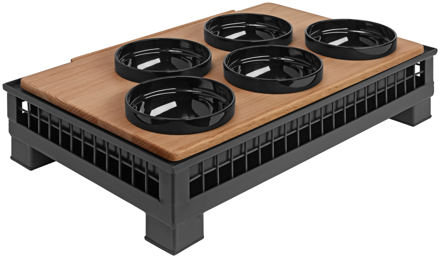 VEGA LUSINI Solutions GmbH Buffet dish Sektion Buffetschale Sektion Buffet dish Sektion; 500 ml, 14x6.5 cm (ØxH); black; round Buffetschale Sektion; 500 ml, 14x6.5 cm (ØxH); schwarz; rund Bowl made of melamine. Particularly durable and hard-wearing due to high impact and break resistance. Application range between -30   °C to +70   °C. Stackable and dishwasher safe. Not cut resistant. Schale aus Melamin. Besonders langlebig und strapazierfähig durch hohe Stoß- und Bruchfestigkeit. Einsatzbereich zwischen -30 °C bis +70 °C. Stapelbar und spülmaschinenfest. Nicht schnittfest.