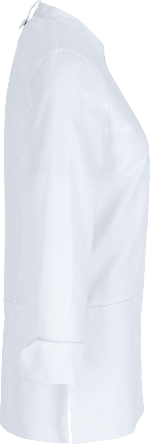 Jobeline Raphael Women's Chef Jacket, Long-Sleeved White Service Jacket, 65% Polyester 35% Cotton, Piqué Back and Underarms, Size 48