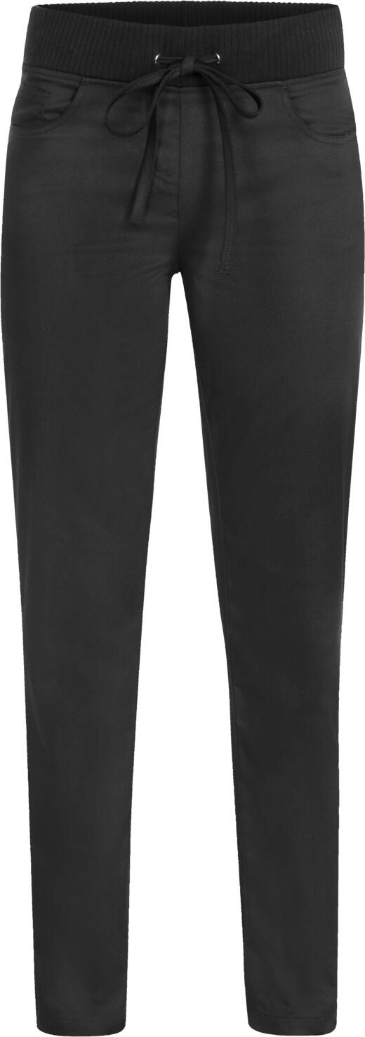 Jobeline Anuk Women's Trousers, Size 52, 5-Pocket Design, Elastic Knitted Waistband with Drawstring, Body-Hugging Fit, 96% Cotton 4% Spandex, Long Leg