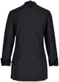 Jobeline Raphael Women's Long-Sleeved Chef Jacket, 65% Polyester 35% Cotton, Slim Fit, Breathable Piqué Back, Black, Size 44