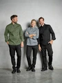 Jacketă Bucătar Bărbați Jobeline Racer, Mânecă Lungă, 65% Poliester 35% Bumbac, Fermoar Central, Panouri Mesh Respirabile, OEKO-TEX Standard 100