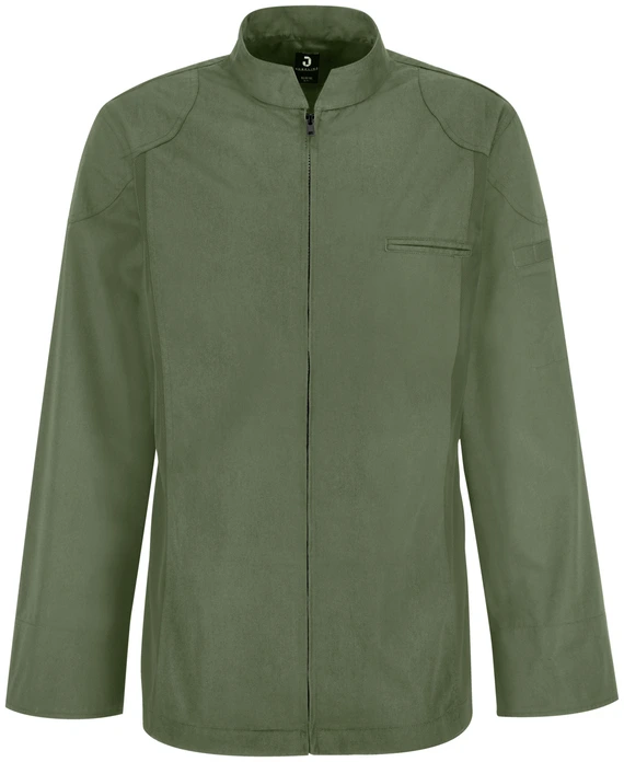 Jacketă Bucătar Bărbați Jobeline Racer, Mânecă Lungă, 65% Poliester 35% Bumbac, Fermoar Central, Panouri Mesh Respirabile, OEKO-TEX Standard 100
