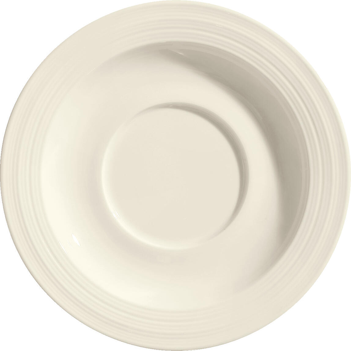VEGA LUSINI Solutions GmbH Soup saucer Skyline Suppen-Untertasse Skyline Soup saucer Skyline; 17 cm (Ø); cream white; round; 6 piece / pack Suppen-Untertasse Skyline; 17 cm (Ø); cremeweiß; rund; 6 Stück / Pack Cream colored bone china soup saucer with relief. Modern design. High resistance. Brilliant glaze. Dishwasher safe and microwaveable. Cremefarbene Suppen-Untertasse aus Bone-China mit Relief. Modernes Design. Hohe Widerstandsfähigkeit. Brillante Glasur. Spülmaschinenfest und mikrowellengeeignet.