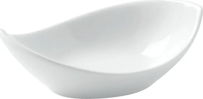 Boluri Mini din Porțelan Vega Velho, Albe, 30ml, Formă Curbată, Sigure la Mașina de Spălat Vase și Cuptor cu Microunde, Set de 12 Piese