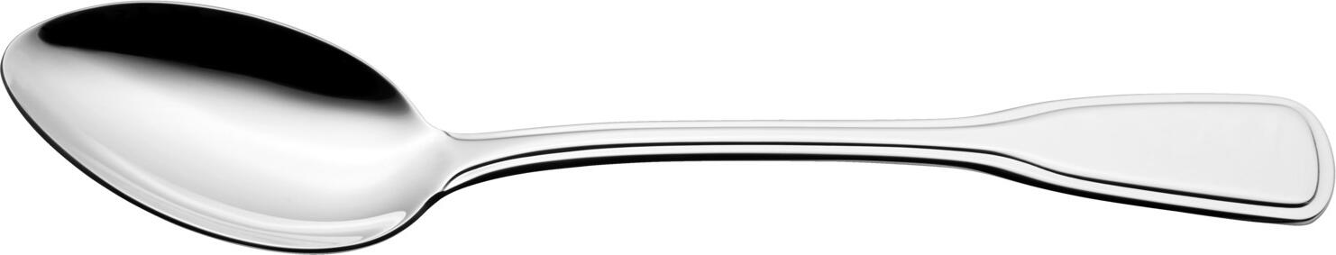 VEGA Spaten Table Spoon Set of 12, 18/10 Chrome-Nickel Stainless Steel, Mirror Polished, Silver, 19.8 cm