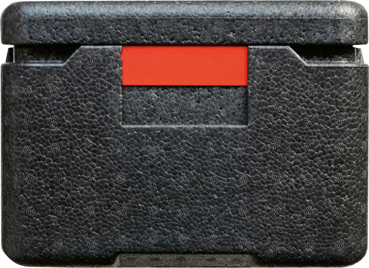 Thermo Future Box Box Mini Menu EPP Plastic Thermal Transport Box, 7L, Black, for 18x24 cm Containers, Dishwasher Safe, Recyclable