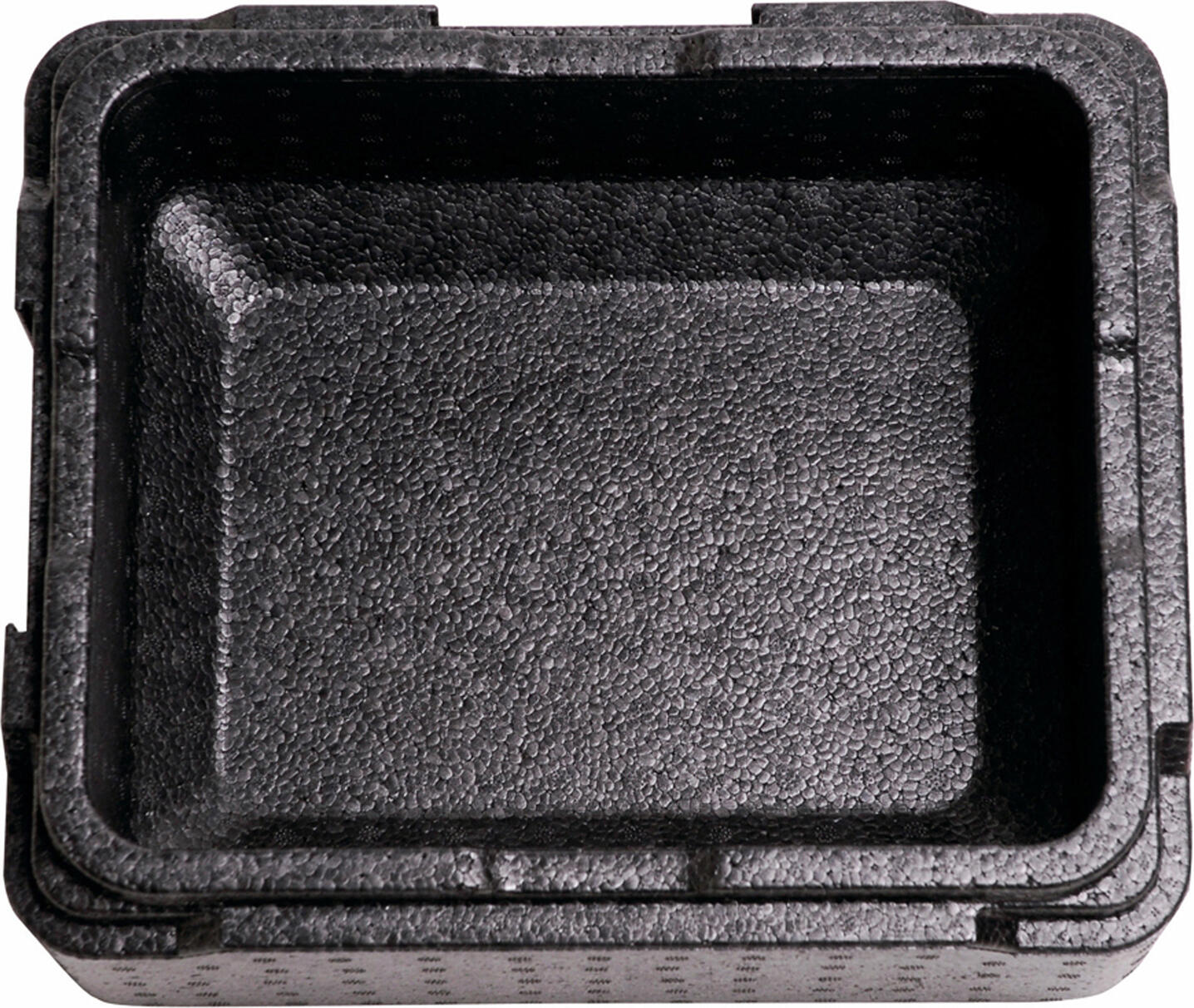 Thermo Future Box Box Mini Menu EPP Plastic Thermal Transport Box, 7L, Black, for 18x24 cm Containers, Dishwasher Safe, Recyclable