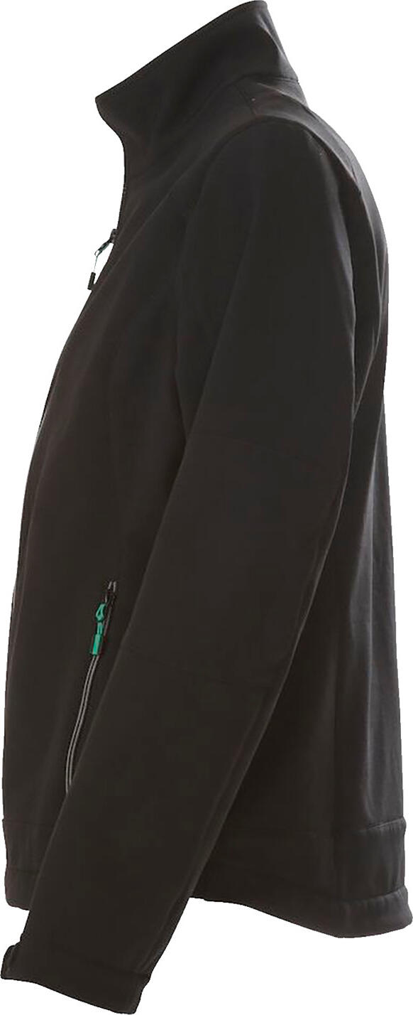 Printer Active Wear Mika Women's Softshell Jacket, Breathable Polyester Spandex with Fleece Lining, Adjustable Waist and Sleeves, Black, 2XL