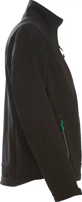 Printer Active Wear Mika Women's Softshell Jacket, Breathable Quick-Dry Fleece Lined Workwear, 280 g/m², Stand-up Collar, Black, Size S