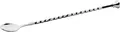 VEGA Waco Bar Spoon, 27 cm, 18/8 Stainless Steel, Rustproof, Silver, Twisted Handle with Flared End, Dishwasher Safe