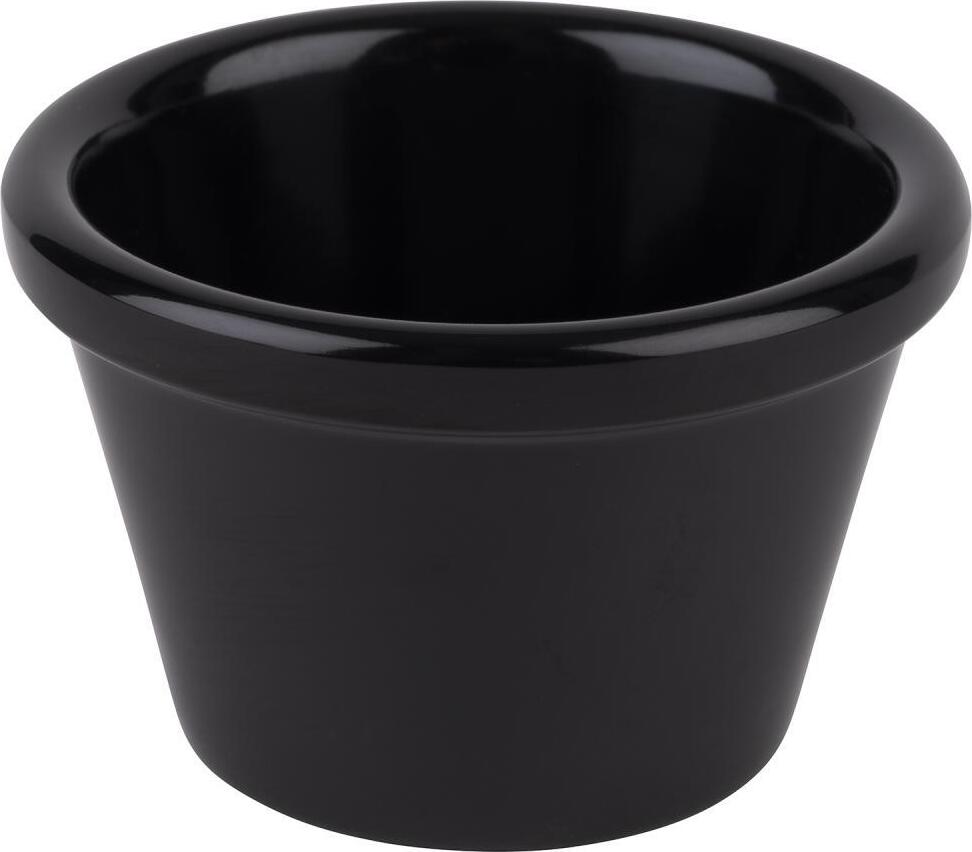 Миска для соусов APS Assheuer + Pott Casual, цвет черный, круглая коническая форма из меламина, штабелируемая и прочная, подходит для мытья в посудомоечной машине