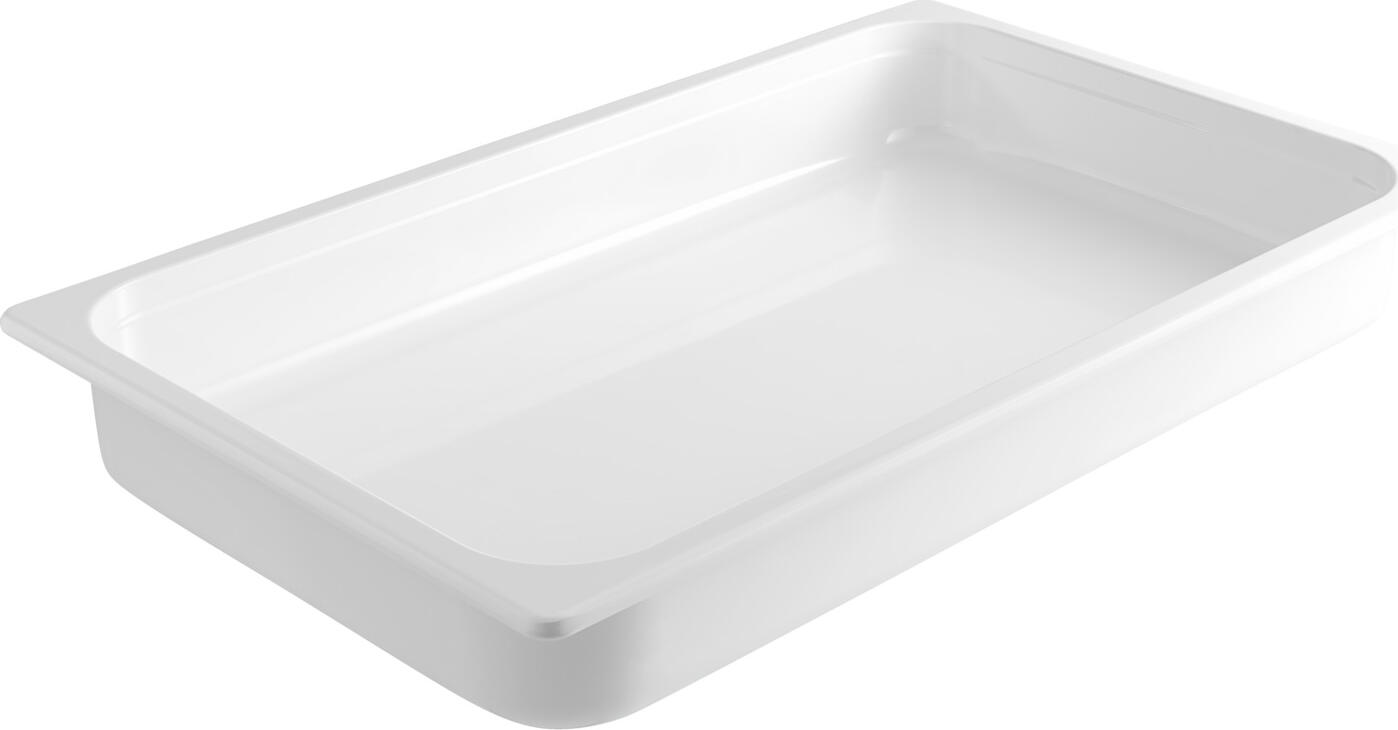 Гастроемкость GN 1/1 VEGA из меламина, Белая, контейнер Gastronorm 7.1 л, ударопрочный и небьющийся, подходит для посудомоечной машины, 53 x 32.5 x 6.5 см