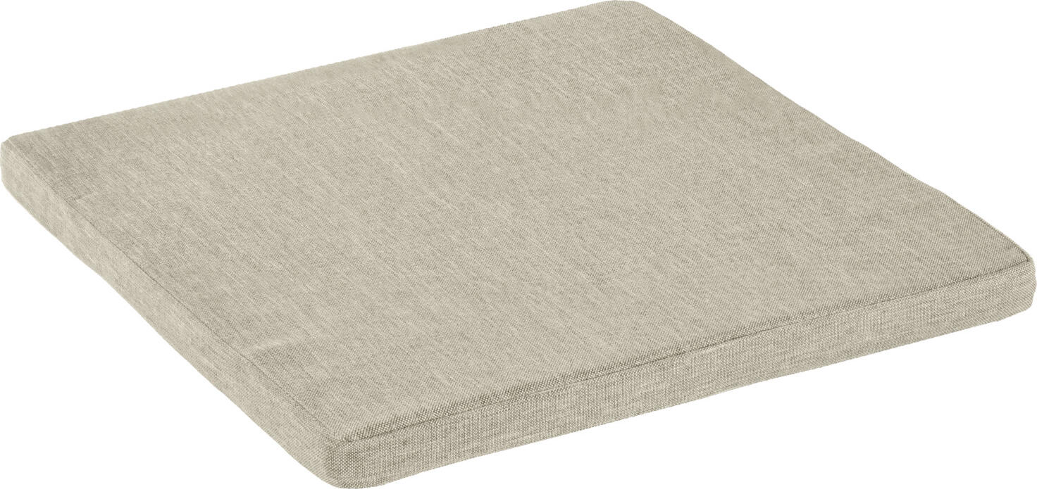 VEGA Vincent Seat Cushion, 40x40x3 cm, Beige Mottled, Water-Repellent Olefin Fabric, Non-Slip PVC Base, Removable Washable Cover for Vincent and Artless Chairs