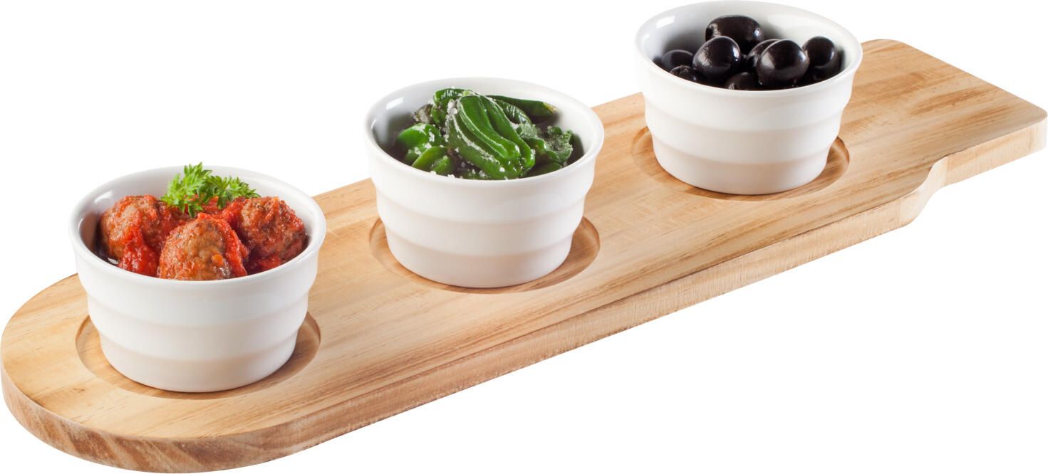 Pulsiva Lusini Marlow Mini Porcelain Bowls, White Round Ribbed Tiered Design, 160 ml, 9 cm Diameter, 5 cm Height, Dishwasher and Microwave Safe, Set of 6 Pieces