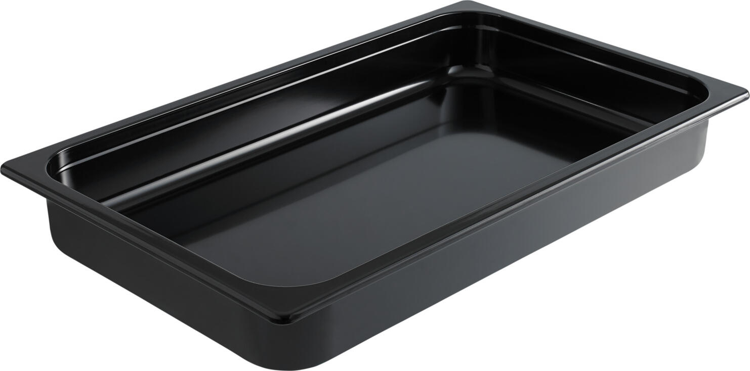 Гастроемкость GN 1/1 VEGA из меламина, Черная, контейнер Gastronorm 7.1 л, ударопрочный и небьющийся, подходит для посудомоечной машины, 53 x 32.5 x 6.5 см