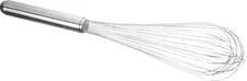 Weis Karl Weis u. Cie. GmbH Whisk Schneebesen Whisk; 30 cm (L); silver Schneebesen; 30 cm (L); silber The WEIS Professional Whisk (30 cm) is the ideal kitchen tool for professional use in the catering, hospitality, catering and commercial kitchen sectors. Made from high-quality, rust-proof stainless steel, it impresses with its high stability, durability and hygienic properties. With 24 sturdy stainless steel wires and a handle thickness of 2.5 cm, the whisk sits securely in the hand and allows for comfortable, effortless work. Thanks to its 30 cm length, the whisk is ideal for whipping cream and egg whites, as well as for stirring sauces, soups, dressings, creams and batters. Its more compact size makes it particularly easy to handle and ideal for smaller pots and mixing bowls, without compromising on professional performance. After use, the whisk can simply be cleaned in the dishwasher. It therefore meets the high demands of daily use in professional kitchens as well as in discerning home kitchens. Product benefits Professional whisk made from high-quality stainless steel 30 cm long – ideal for the catering industry, HoReCa and commercial kitchens 24 sturdy stainless steel wires for efficient whisking and stirring Ergonomic handle with a 2.5 cm shaft thickness for a secure grip Stainless, durable and hygienic Dishwasher-safe for easy cleaning Ideal for sauces, creams, dressings, batters, whipped cream and beaten egg whites Material: Stainless steel Length: 30 cm Handle thickness: 2.5 cm Care: Dishwasher-safe Der WEIS Profi-Schneebesen 30 cm ist der ideale Küchenhelfer für den professionellen Einsatz in Gastronomie, Hotellerie, Catering und Großküchen. Gefertigt aus hochwertigem, rostfreiem Edelstahl überzeugt er durch seine hohe Stabilität, Langlebigkeit und hygienischen Eigenschaften. Mit 24 robusten Edelstahldrähten und einer Stieldicke von 2,5 cm liegt der Schneebesen sicher in der Hand und ermöglicht komfortables sowie kraftsparendes Arbeiten. Dank seiner 30 cm Länge eignet sich der Schneebesen hervorragend zum Aufschlagen von Sahne und Eischnee sowie zum Verrühren von Saucen, Suppen, Dressings, Cremes und Teigen. Die kompaktere Größe macht ihn besonders handlich und ideal für kleinere Töpfe und Rührschüsseln, ohne auf professionelle Leistung zu verzichten. Nach dem Einsatz kann der Schneebesen einfach in der Spülmaschine gereinigt werden. Damit erfüllt er die hohen Anforderungen des täglichen Einsatzes in der Profiküche ebenso wie in anspruchsvollen Privatküchen. Produktvorteile Profi-Schneebesen aus hochwertigem Edelstahl 30 cm Länge – ideal für Gastronomie, HoReCa und Großküchen 24 stabile Edelstahldrähte für effizientes Aufschlagen und Verrühren Ergonomischer Griff mit 2,5 cm Stieldicke für sicheren Halt Rostfrei, langlebig und hygienisch Spülmaschinenfest für eine einfache Reinigung Ideal für Saucen, Cremes, Dressings, Teige, Sahne und Eischnee Material: Edelstahl Länge: 30 cm Stieldicke: 2,5 cm Pflege: Spülmaschinenfest