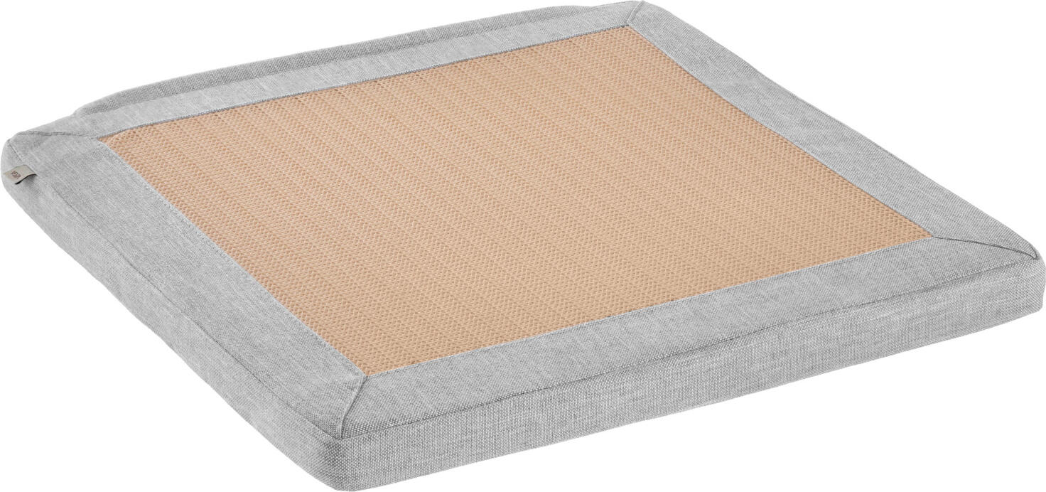 VEGA Vincent Seat Cushion, 40x40x3 cm, Light Grey Mottled, 100% Olefin, Water-Repellent, UV-Resistant, Non-Slip, Removable Washable Cover