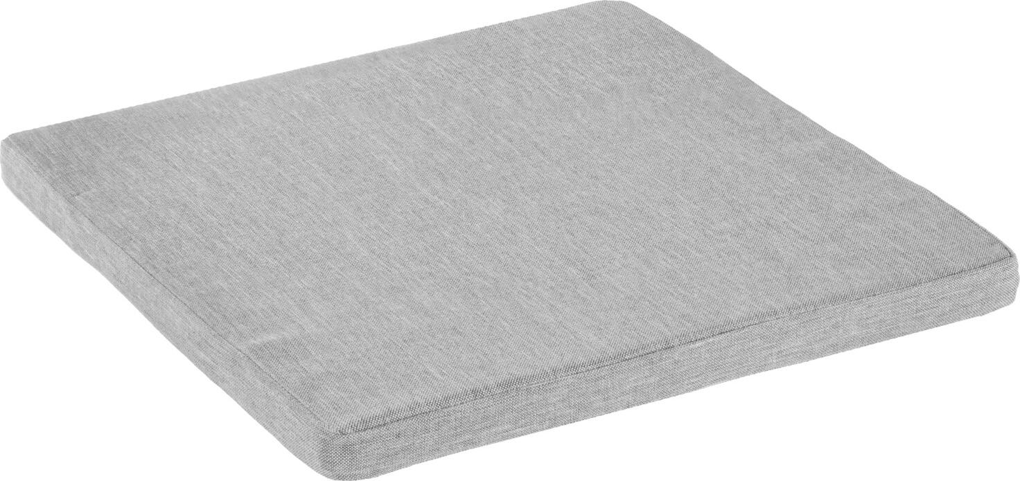 VEGA Vincent Seat Cushion, 40x40x3 cm, Light Grey Mottled, 100% Olefin, Water-Repellent, UV-Resistant, Non-Slip, Removable Washable Cover