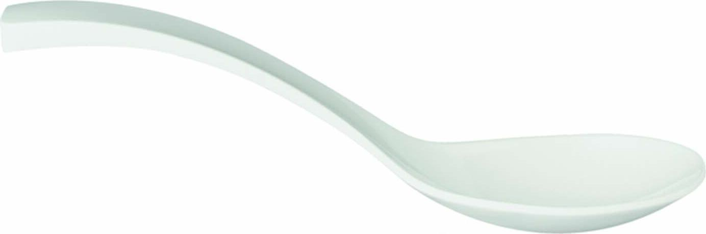 APS Salad Spoon 84035, White Melamine Serving Spoon, 24 cm, Dishwasher Safe, for Buffet and Catering