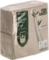 Serviete Garcia De Pou Feel Green Ecolabel, Pliere 1/8, 40x40 cm, 2 Straturi Celuloză Reciclată, Naturale, Biodegradabile și Compostabile, Set de 50 piese