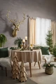 LUSINI Janne XXL Decorative Deer Head, High-Quality Aluminum, Gold, 104 x 132 x 35.5 cm, Indoor Wall Art with Bracket