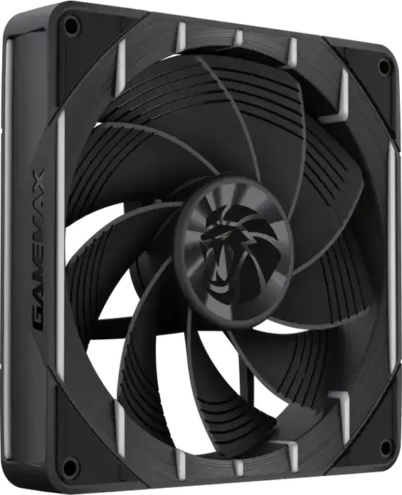 Корпусный вентилятор GAMEMAX Tornado T12 Reversed ARGB, 120мм, PWM, 800-2200 об/мин, 66.89 CFM, гидродинамический подшипник, черный