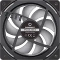 Ventilator PC GAMEMAX FN12A-C8I-R 120mm ARGB, Pale Inversate, PWM, Rulment Hidraulic, 800-1600 RPM, Negru