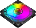 Ventilator PC GAMEMAX FN12A-C8I-R 120mm ARGB, Pale Inversate, PWM, Rulment Hidraulic, 800-1600 RPM, Negru