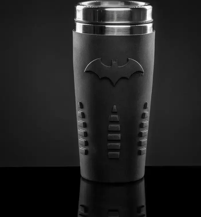 Термокружка Paladone DC Batman Travel Mug V2 PP4380BMV3, 450мл из нержавеющей стали с двойными стенками, герметичный стакан BPA-free, черный