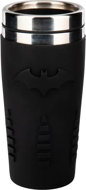 Термокружка Paladone DC Batman Travel Mug V2 PP4380BMV3, 450мл из нержавеющей стали с двойными стенками, герметичный стакан BPA-free, черный