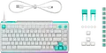 Механическая игровая клавиатура Logitech G512 X 75, белые тактильные переключатели, формат 75%, RGB-подсветка, авиационный алюминий, белая, проводная USB