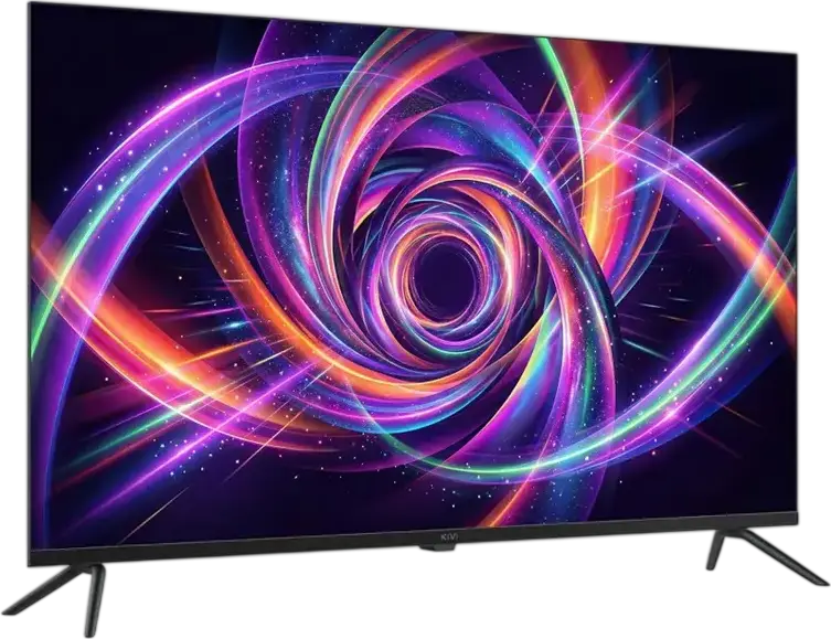 Televizor Smart KIVI 43U7000MB QLED 43 inch, 4K UHD 3840x2160, Android TV, Google Assistant, Dolby Audio, Design fara rame pe 3 laturi, Negru