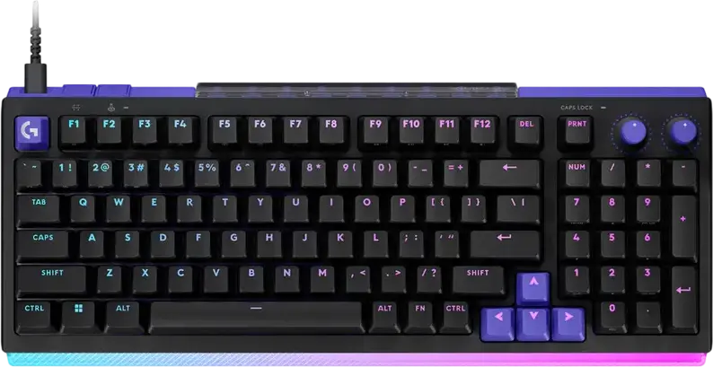 Logitech G512 X 98 Wired Mechanical Gaming Keyboard, 98% Compact Full Size, 8K Polling Rate, RGB LIGHTSYNC, Dual Swap Tactile Switches, Rapid Trigger, Black