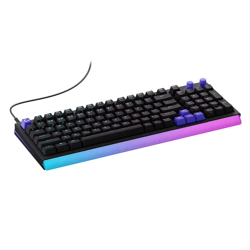 Logitech G512 X 98 Wired Mechanical Gaming Keyboard, 98% Compact Full Size, 8K Polling Rate, RGB LIGHTSYNC, Dual Swap Tactile Switches, Rapid Trigger, Black