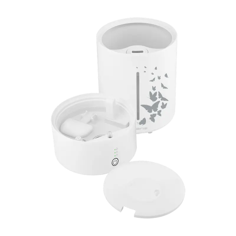 Umidificator de aer ultrasonic Polaris PUH 3740 TF, rezervor 4.5L, acoperire 45m2, umplere superioara WATERWAYPRO, control tactil, alb