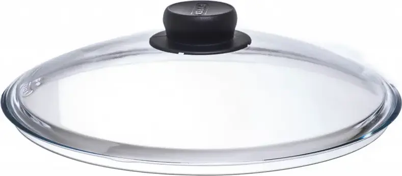 Pyrex B26CL00 Universal Lid, 26 cm, Borosilicate Glass with Black Bakelite Handle, Transparent, Dishwasher Safe, BPA-Free