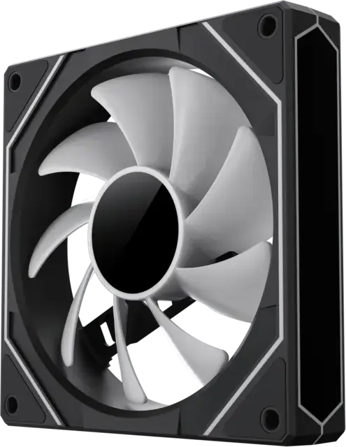 Ventilator PC GAMEMAX FN12A-S8I 120mm ARGB, 800-1600 RPM PWM, 24 LED, 44.35 CFM, Rulment Hidraulic, Negru