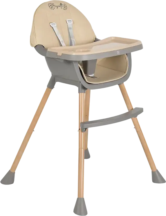 Scaun de Toaleta Moni Biscotti 2-in-1, Scaun pentru Copii si Toddler, Centura de Siguranta in 5 Puncte, Tava Dubla Detasabila, Piele PU, Picioare Efect Lemn