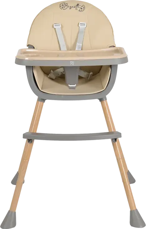 Scaun de Toaleta Moni Biscotti 2-in-1, Scaun pentru Copii si Toddler, Centura de Siguranta in 5 Puncte, Tava Dubla Detasabila, Piele PU, Picioare Efect Lemn