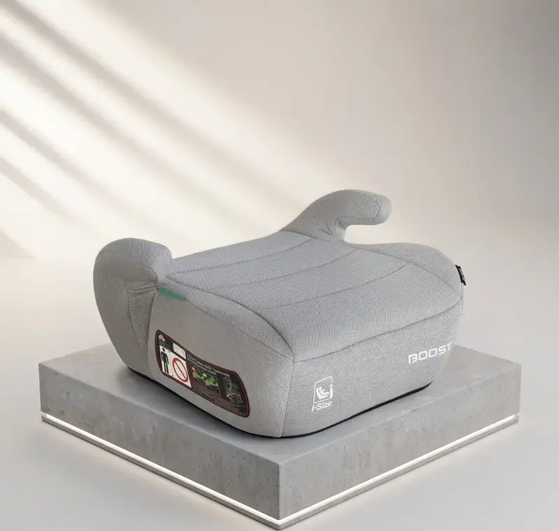 Moni Boost Universal Booster Seat Group 2/3 for Children 15-36 kg, 125-150 cm, i-Size Standard, Forward Facing, Dark Grey