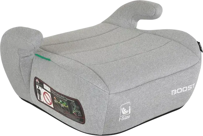 Moni Boost Universal Booster Seat Group 2/3 for Children 15-36 kg, 125-150 cm, i-Size Standard, Forward Facing, Dark Grey