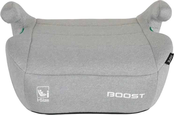 Moni Boost Universal Booster Seat Group 2/3 for Children 15-36 kg, 125-150 cm, i-Size Standard, Forward Facing, Dark Grey