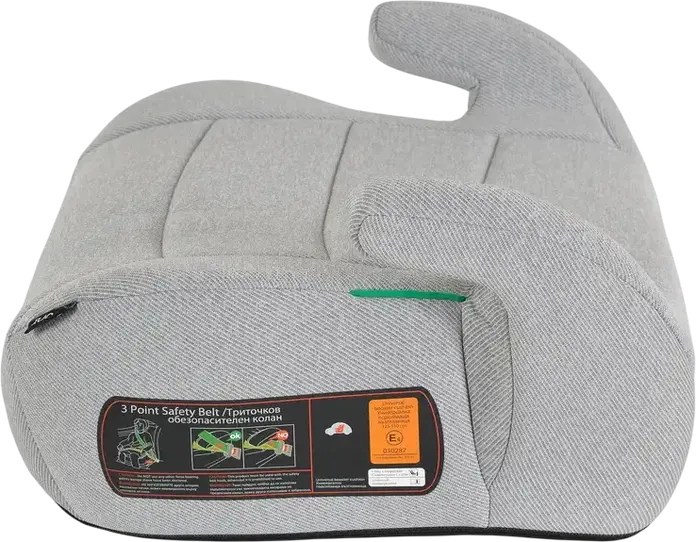 Moni Boost Universal Booster Seat Group 2/3 for Children 15-36 kg, 125-150 cm, i-Size Standard, Forward Facing, Dark Grey