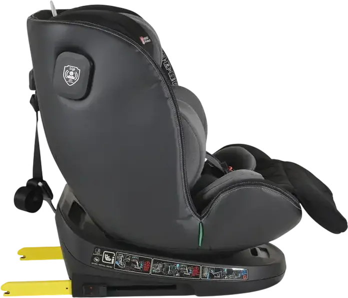 Scaun Auto Universal Cangaroo Castor i-Size 360, Gri, 0-36 kg, 40-150 cm, 0-12 Ani, ISOFIX, Rotire 360 Grade, Standard de Siguranta R129, Protectie Impact Lateral